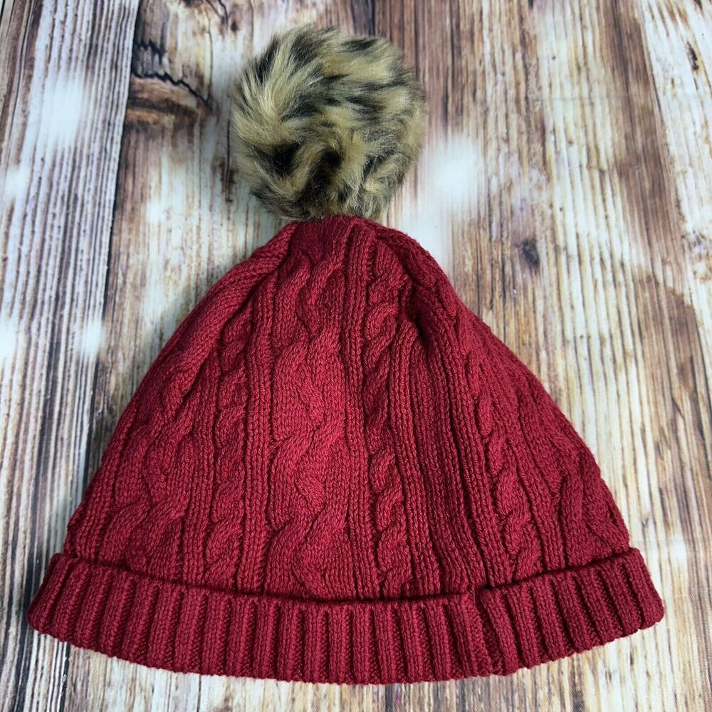 Catherine Malandrino Mini Girls Sz 18M Cable Knit Sweater Dress Leopard Vest Hat - Picture 7 of 10